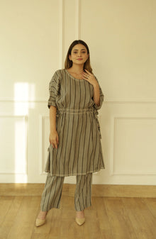  Charcoal Grey Kaftan Dress