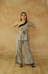 Grey One Shoulder Co-Ord Set