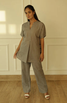  Steel Grey Kurta Co-Ord Set