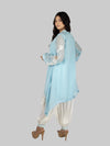 Sky Blue & Pearl White Pakistani Kurta Set