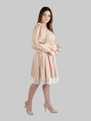 Beige Smock Top Dress