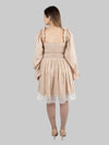 Beige Smock Top Dress