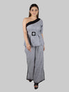 Grey One Shoulder Co-Ord Set